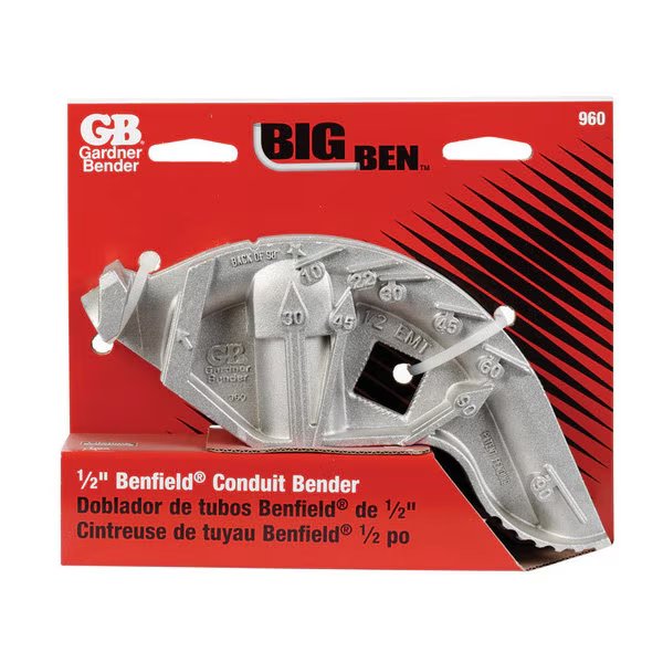 ALUM HAND BENDER 1/2"", Gardner Bender, Mfr#: 960