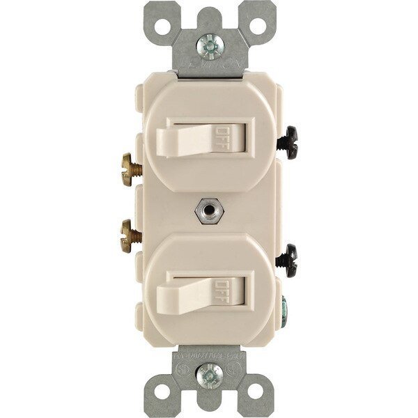 Switch Duplex 1P Ltalm, Eaton Wiring Devices, Mfr#: 05224-2TS