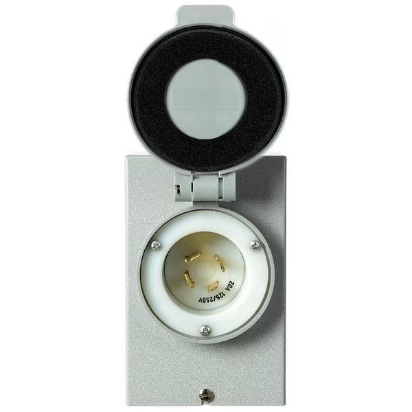Power Inlet Box, 120/250V AC, 20A, Reliance Controls, Mfr#: PB-20