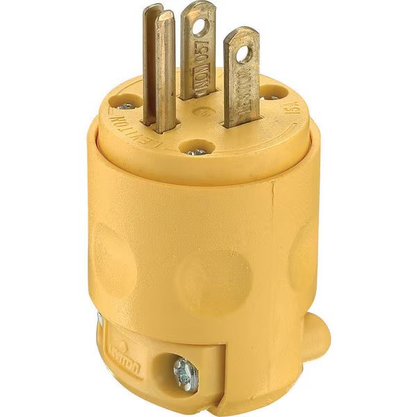 Plug Ground Pvc 15A, Levition, Mfr#: 515PV-000