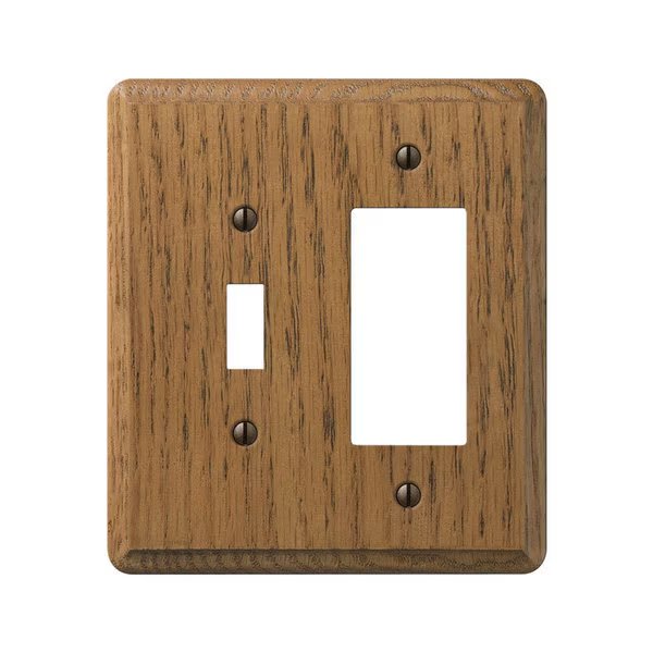 Cont Wallplt T/R Med Oak, Amerelle, Mfr#: 901TR