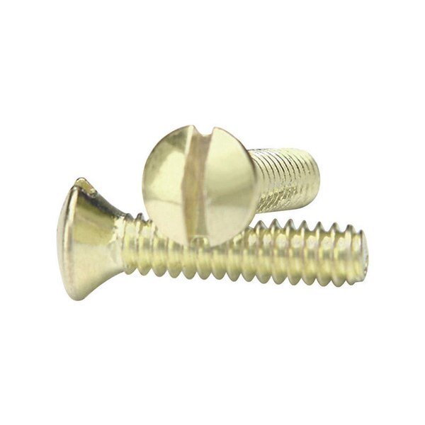 WALLPLT SCREW #6 PB 10PK, Amerelle, Mfr#: PSBR