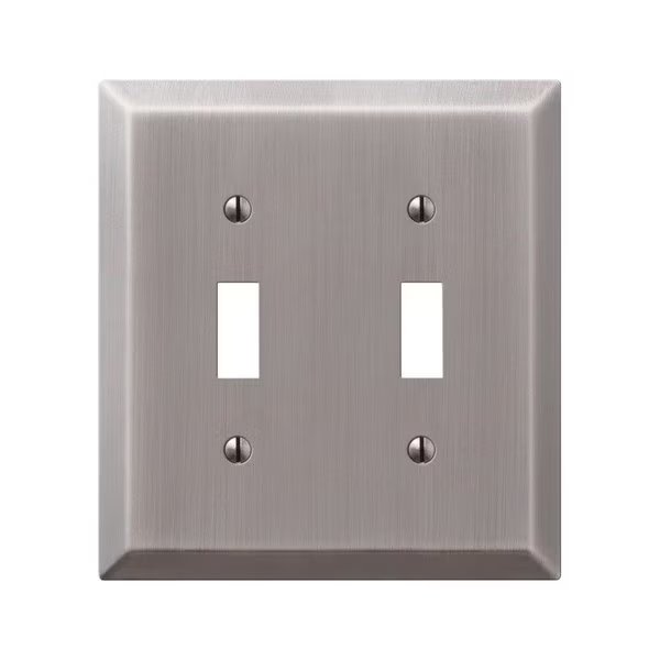 Electrical Box Cover, 2 Gang(s), Steel, Amerelle, Mfr#: 163TTAN