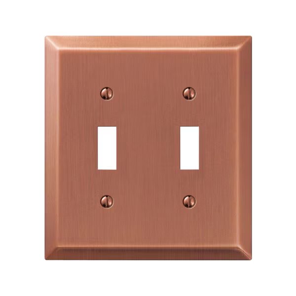 WALLPLATE AC 2GNG TOGLE, Amerelle, Mfr#: 163TTAC