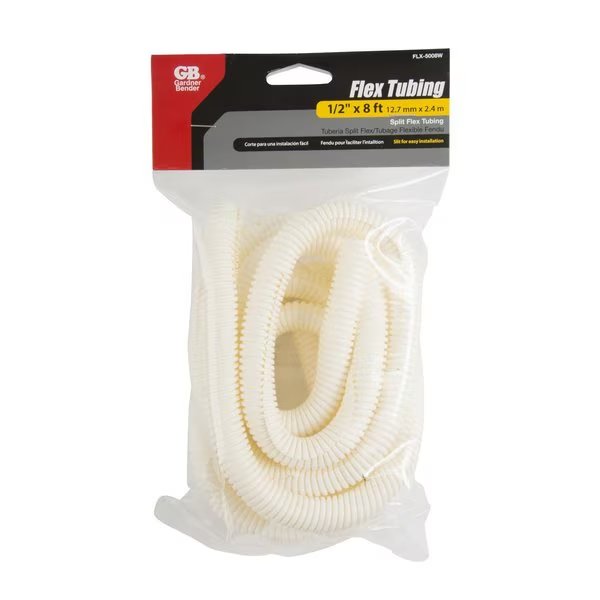 Gardner Bender 8 ft. L White Polyethylene Flex Tube, Gardner Bender, Mfr#: FLX-5008W