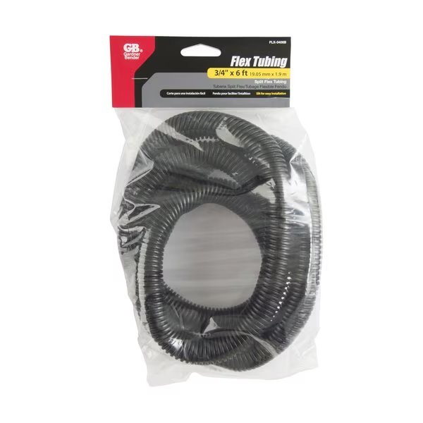 Gardner Bender 6 ft. L Black Polyethylene Flex Tube, Gardner Bender, Mfr#: FLX-3406B