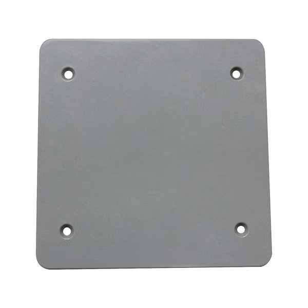 Electrical Box Cover, 2 Gang(s), Square, Non-Metallic, Blank Cover, Sigma Electric, Mfr#: 14160