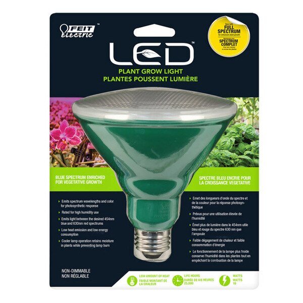 LED GRW PAR38E26 BLU 16W, Feit Electric, Mfr#: PAR38/GROW/LED
