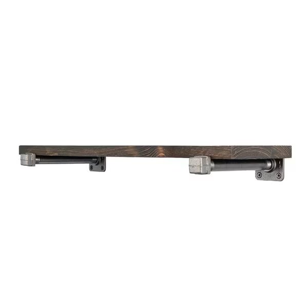 Industries 24 in. L Black Boulder Shelf Kit, Stz, Mfr#: 366 SLFKIT24-12