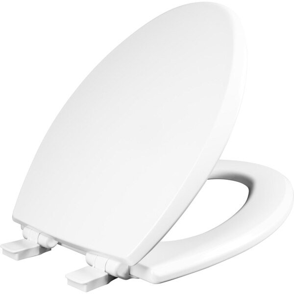 Toilet Seat Elng Wood Wh, Mayfair, Mfr#: 147SLOW-000