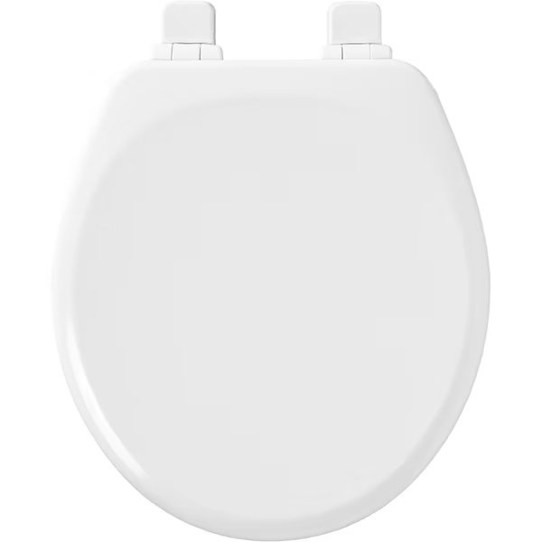 Toilet Seat Rnd Wood Wh, Mayfair, Mfr#: 43SLOW-000