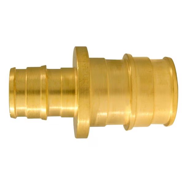 1/2 in. Expansion PEX in to X 3/4 in. D Barb Brass Straight Coupling, Apollo, Mfr#: EPXC1234