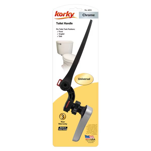 FLUSH HANDLE UNIV CHRM, Korky, Mfr#: 6055BP