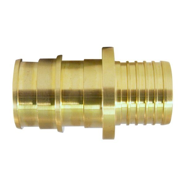 PEX-A 1/2 in. Expansion PEX in to X 1/2 in. D Barb Brass Coupling, Apollo, Mfr#: EPXBC1212