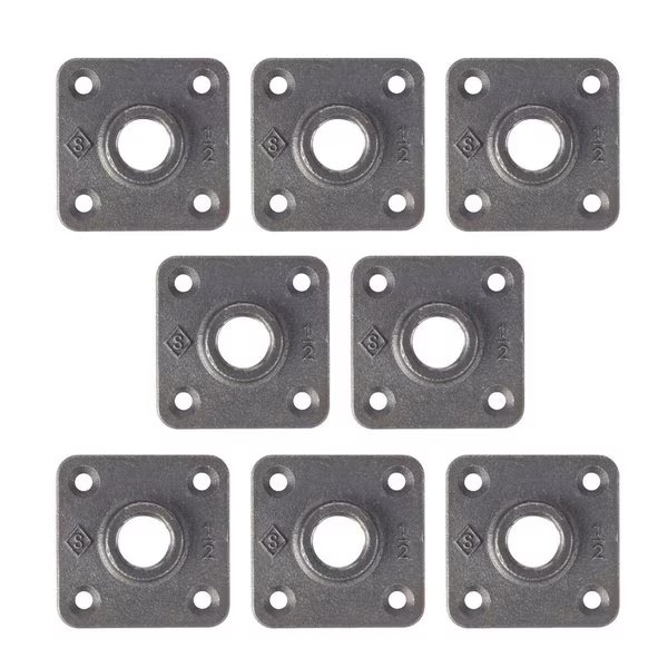 Industries Pipe Decor Iron Flange 1/2 in., Stz, Mfr#: 366 FMS-JR-12-8