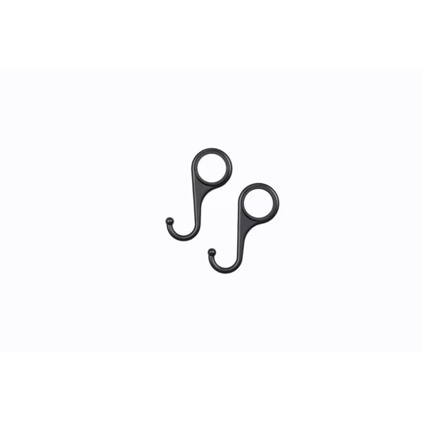Industries 1/2 in. FIP each Black Zinc Metal Alloy 3-1/8 in. L Pipe Hook, Stz, Mfr#: 366 DECORHOOK-2