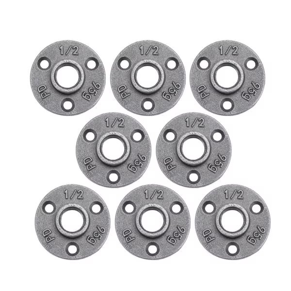 Industries Pipe Decor Iron Flange 1/2 in., Stz, Mfr#: 366 FM-JR-12-8