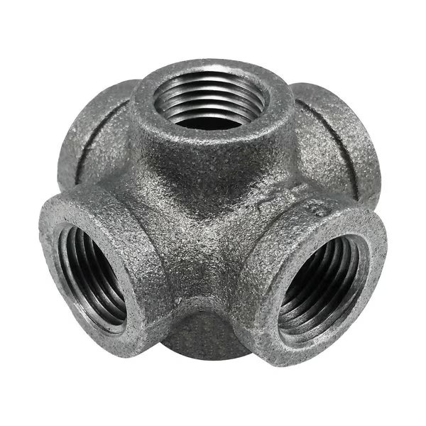 Industries 1/2 in. FIP each X 1/2 in. D FIP Black Iron 2.25 in. L 6-Way Cross Fitting, Stz, Mfr#: 366 CRDO-12