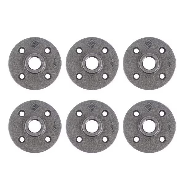 Industries Pipe Decor Iron Flange 1/2 in., Stz, Mfr#: 310 F-12-6