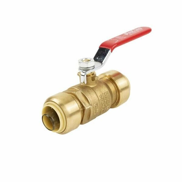 BALL VALVE BRS PUSH 3/4in., Bk Products, Mfr#: 1107-064