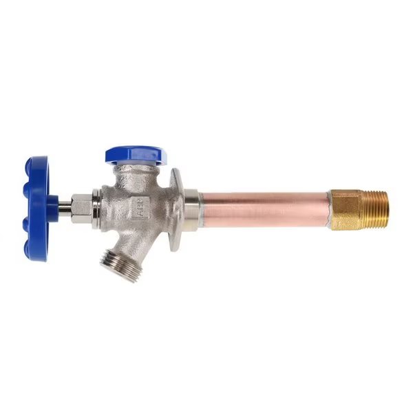 Arrowhead 3/4 in. MPT X 1/2 in. FPT Brass/Copper Freeze-Proof Wall Hydrant, Champion Irrigation, Mfr#: 605-08LF