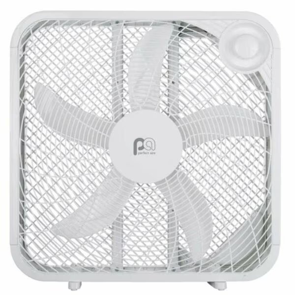 BOX FAN ELECTRIC WH 20in. H, Perfect Aire, Mfr#: 1PAFBX20