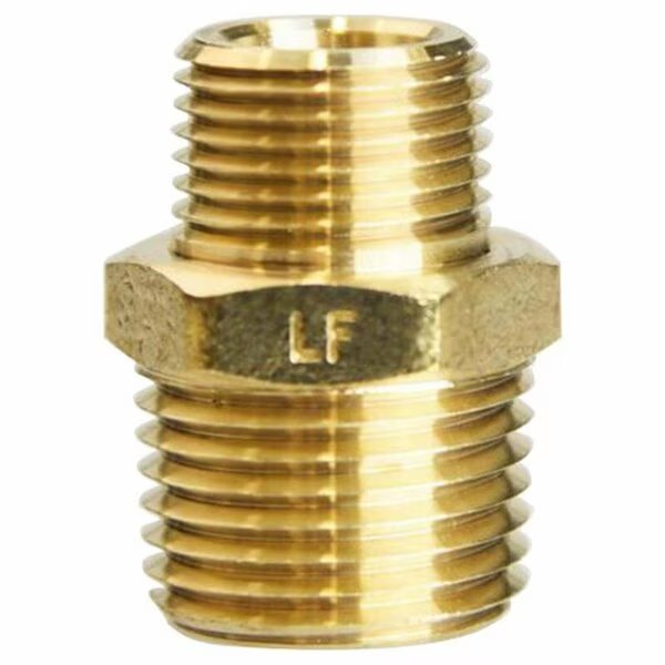 HEX NIPPLE 1/2in. X3/8in. MPT, Homeplus+, Mfr#: 6JC101010721018