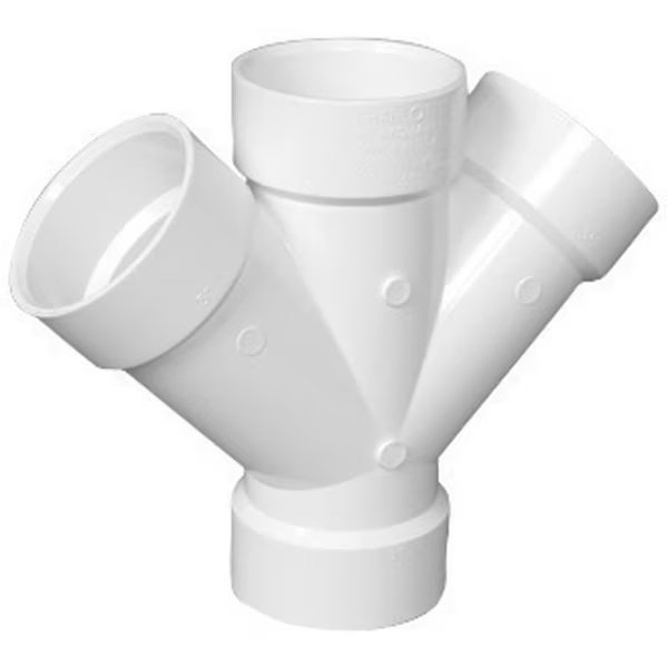 Y DBL 1.5""HXHXHXH, Charlotte Pipe And Foundry, Mfr#: PVC006110600
