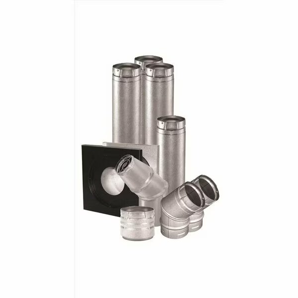 VENT PIPE KIT HORZNTL 4in., Duravent, Mfr#: 4UHK-KVNT