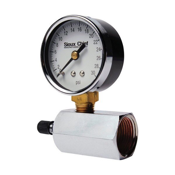 Test Gauge Air/Nat Gas, Sioux Chief, Mfr#: 355-30PK1