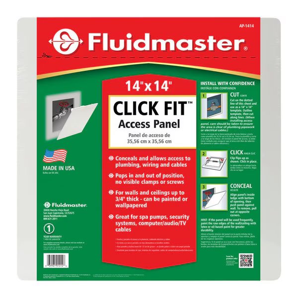 PANEL ACCESS CLMPON14X14, Fluidmaster, Mfr#: AP-1414