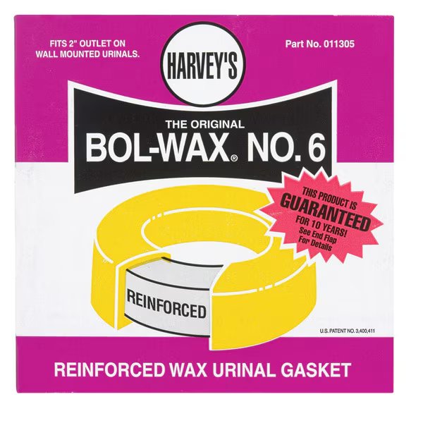 Gasket Urinal Bol Wax#6, Harvey, Mfr#: 011305