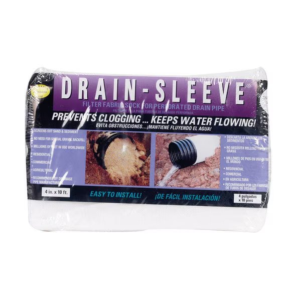 FILTER DRAIN SOCK 4""X10', Carriff, Mfr#: 04010-24