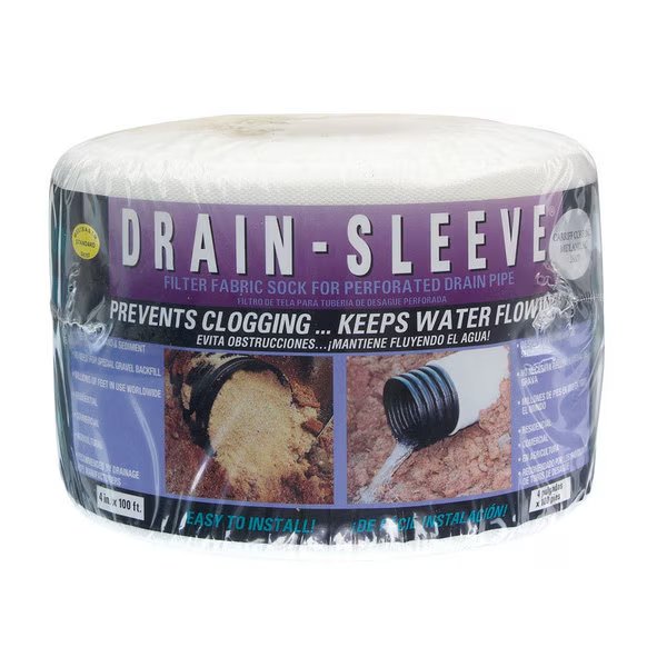FILTER DRAIN SOCK4""X100', Carriff, Mfr#: 04100-10