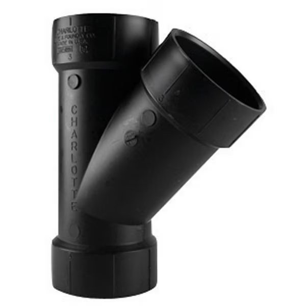 Y 45 ABS DWV 3"" HXHXH, Charlotte Pipe And Foundry, Mfr#: ABS006001000