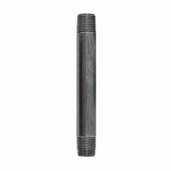 STZ Industries 1/8 in. MIP each X 1/8 in. D MIP in. Black Steel 6 in. L Nipple, Ace Trading - Nipple, Mfr#: 308UP18X6