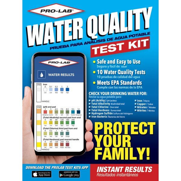 Test Kit Water Quality, Professional, Mfr#: WQ105