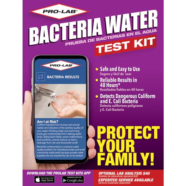 Test Kit Bacteria N Wtr, Professional, Mfr#: BA110