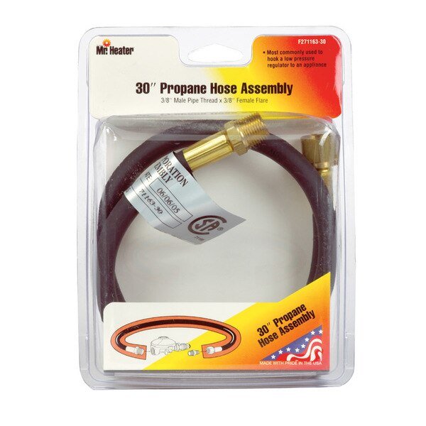 HOSE ASEMBLY BLK/GLD 30"", Mr. Heater, Mfr#: F271163-30