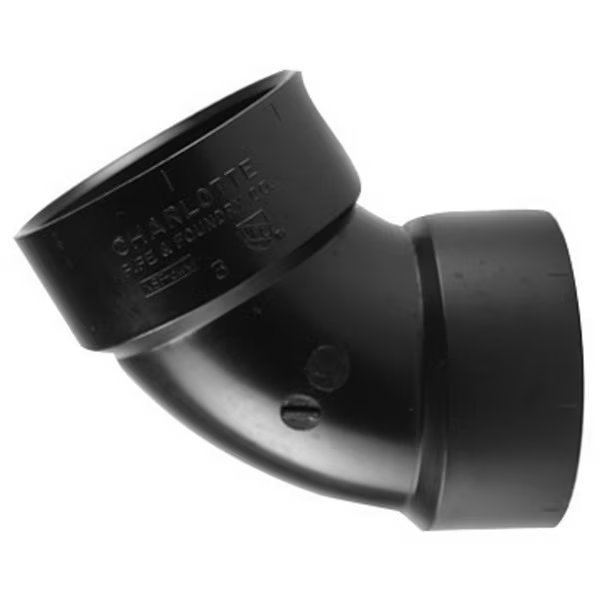 ELBOW 60 ABS DWV 1.5""HXH, Charlotte Pipe And Foundry, Mfr#: ABS003190600