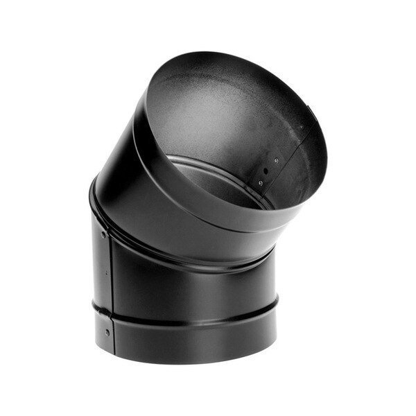 ELBOW 45 DEG 6""BLK PIPE, Duravent, Mfr#: 6DBK-E45