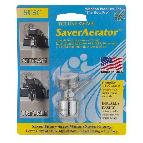 SWIVEL AERATOR 1.8GPM, Whedon, Mfr#: SU5C