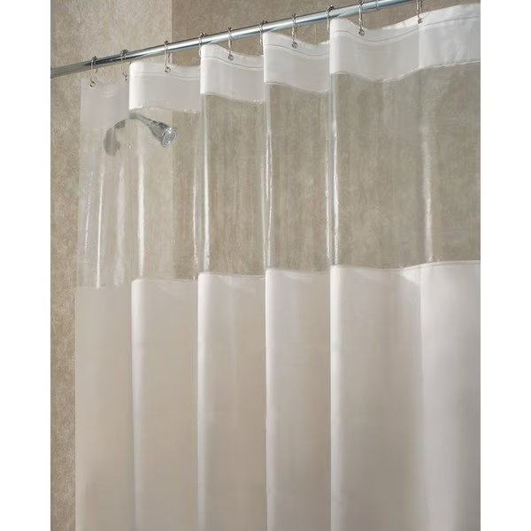 iDesign 72 in. H X 72 in. W White Eva Shower Curtain Liner Polyester, Interdesign, Mfr#: 26680
