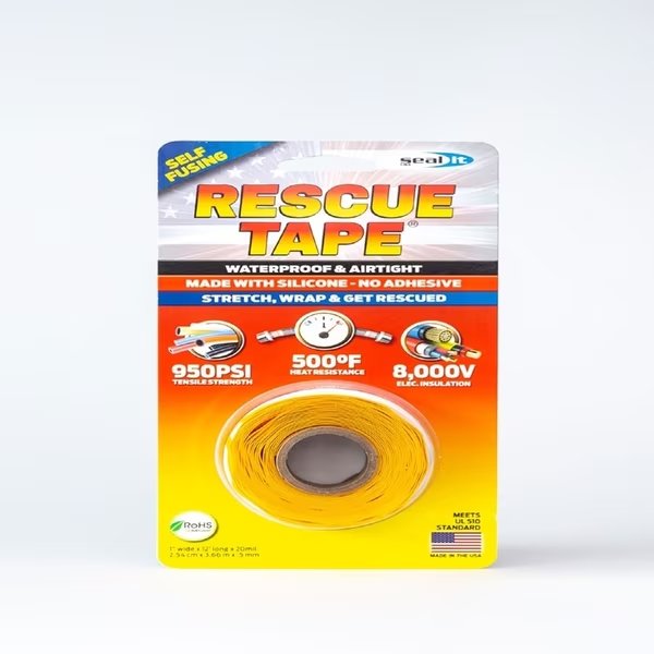 RESCUE TAPE 1"" X 12' YLW, Rescue Tape, Mfr#: RT12012BYE