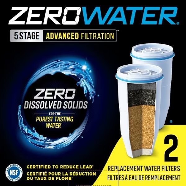 WATER FILTR STAGE 5 2PK, Zerowater, Mfr#: ZR-017