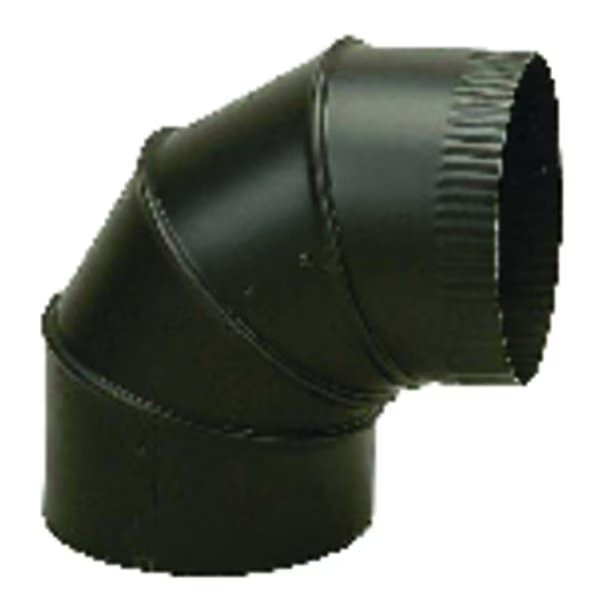 8 in. D X 8 in. D Adjustable 90 deg Galvanized Steel Stove Pipe Elbow, Imperial Mfg, Mfr#: BM0016