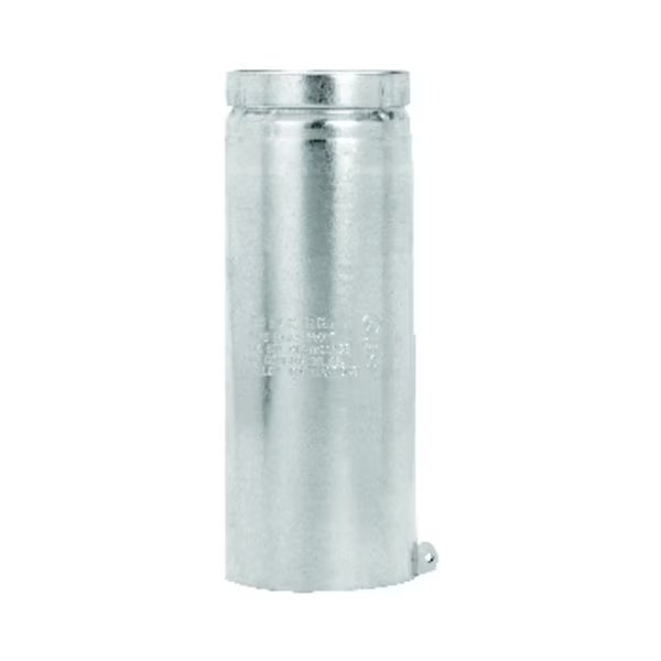 4 in. D X 12 in. L Aluminum Round Gas Vent Pipe, Selkirk, Mfr#: 184082