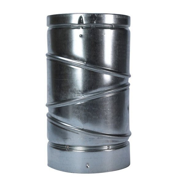 6 in. D X 6 in. D Adjustable 90 deg Aluminum/Galvanized Steel Adjustable Elbow, Selkirk, Mfr#: 186230