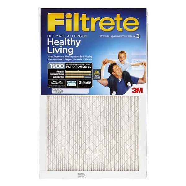 24 in. W X 24 in. H X 1 in. D Fiberglass 13 MERV Pleated Allergen Air Filter, Filtrete, Mfr#: UA12DC-6