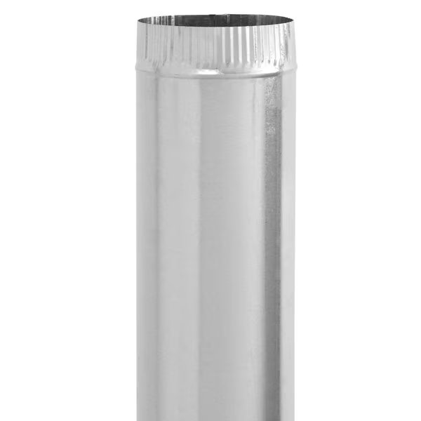 6 in. D X 24 in. L Galvanized Steel Furnace Pipe, Imperial Mfg, Mfr#: GV0381